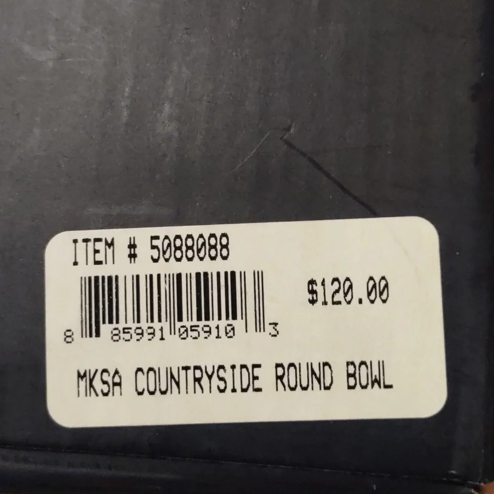 Mikasa countryside serving bowl, nib